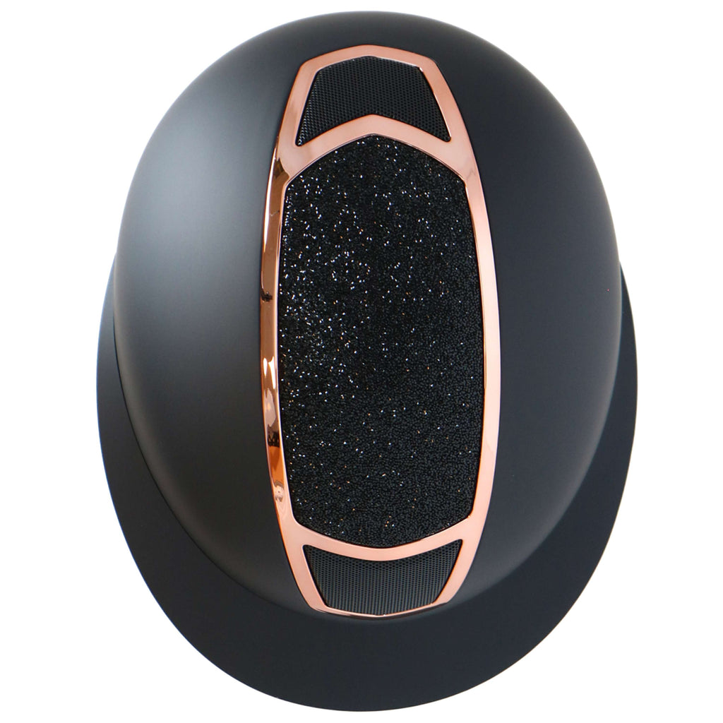 Harry's Horse Casco Mont Blanc Sparkle Negro/Oro rosa