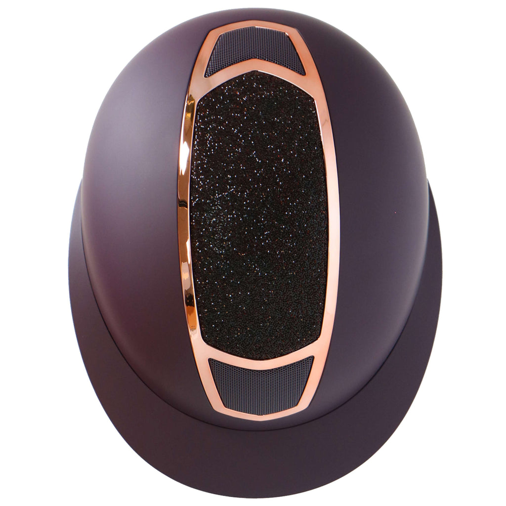 Harry's Horse Casco Mont Blanc Sparkle Bordeaux/Rosegold