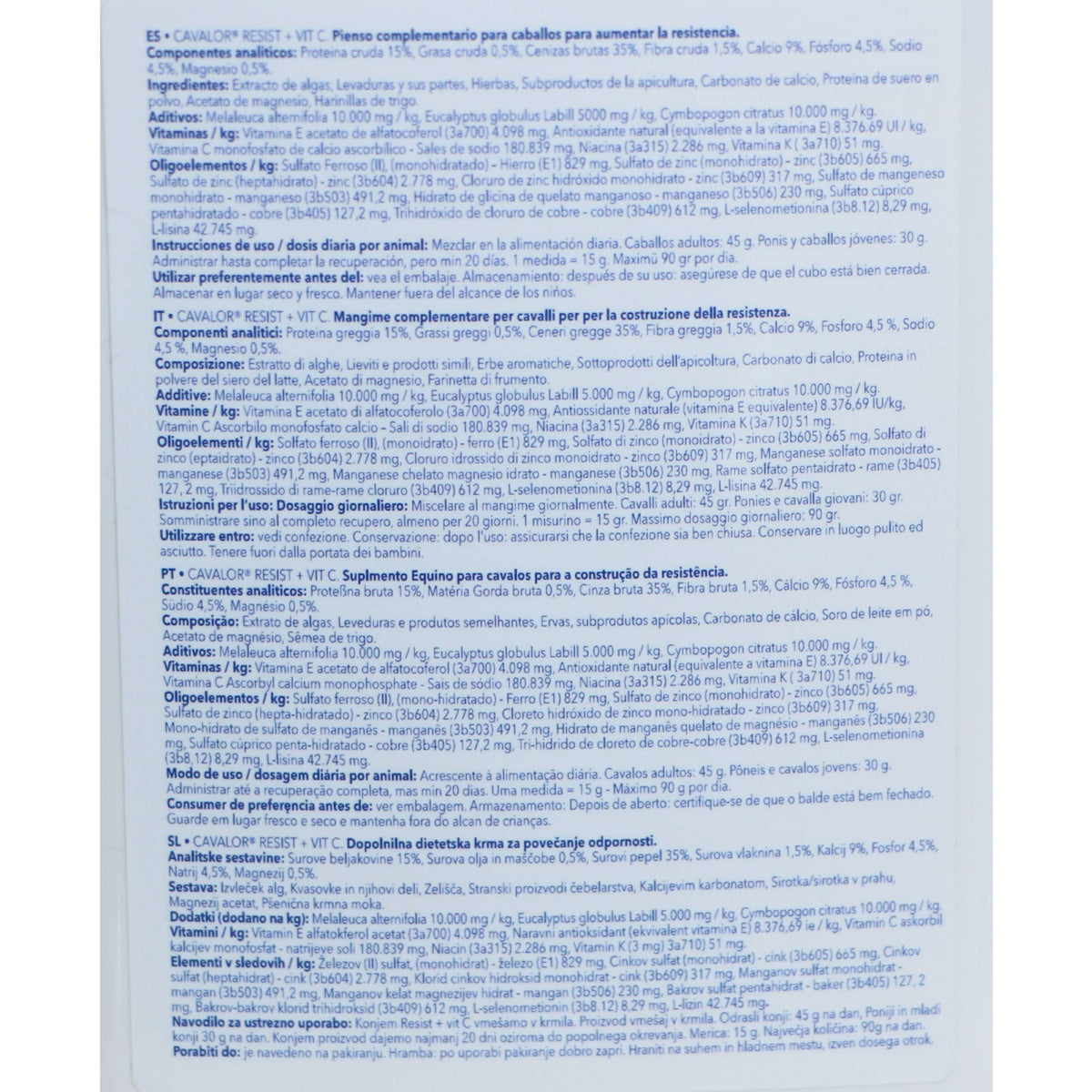 Cavalor Resist Vit C