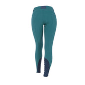 EQODE by Equiline Pantalón de Equitación Donna Agarre de rodilla Verde