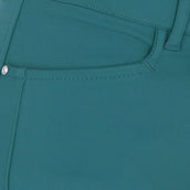 EQODE by Equiline Pantalón de Equitación Donna Agarre de rodilla Verde