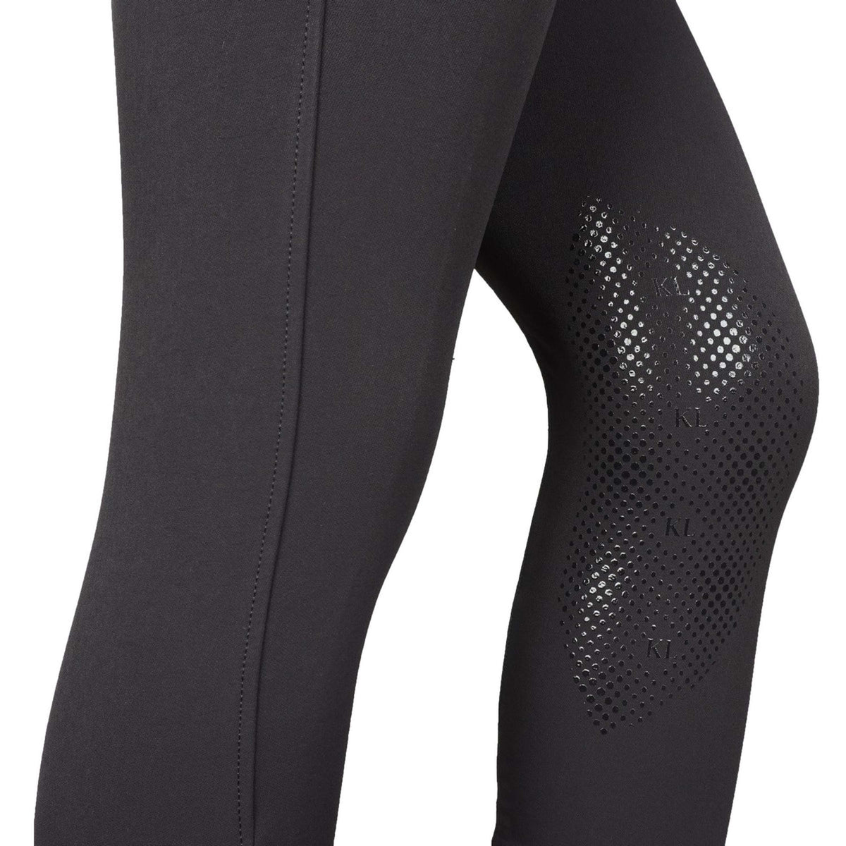 Kingsland Pantalón de Equitación Kadi E-Tec Knee-Grip Mujer Negro