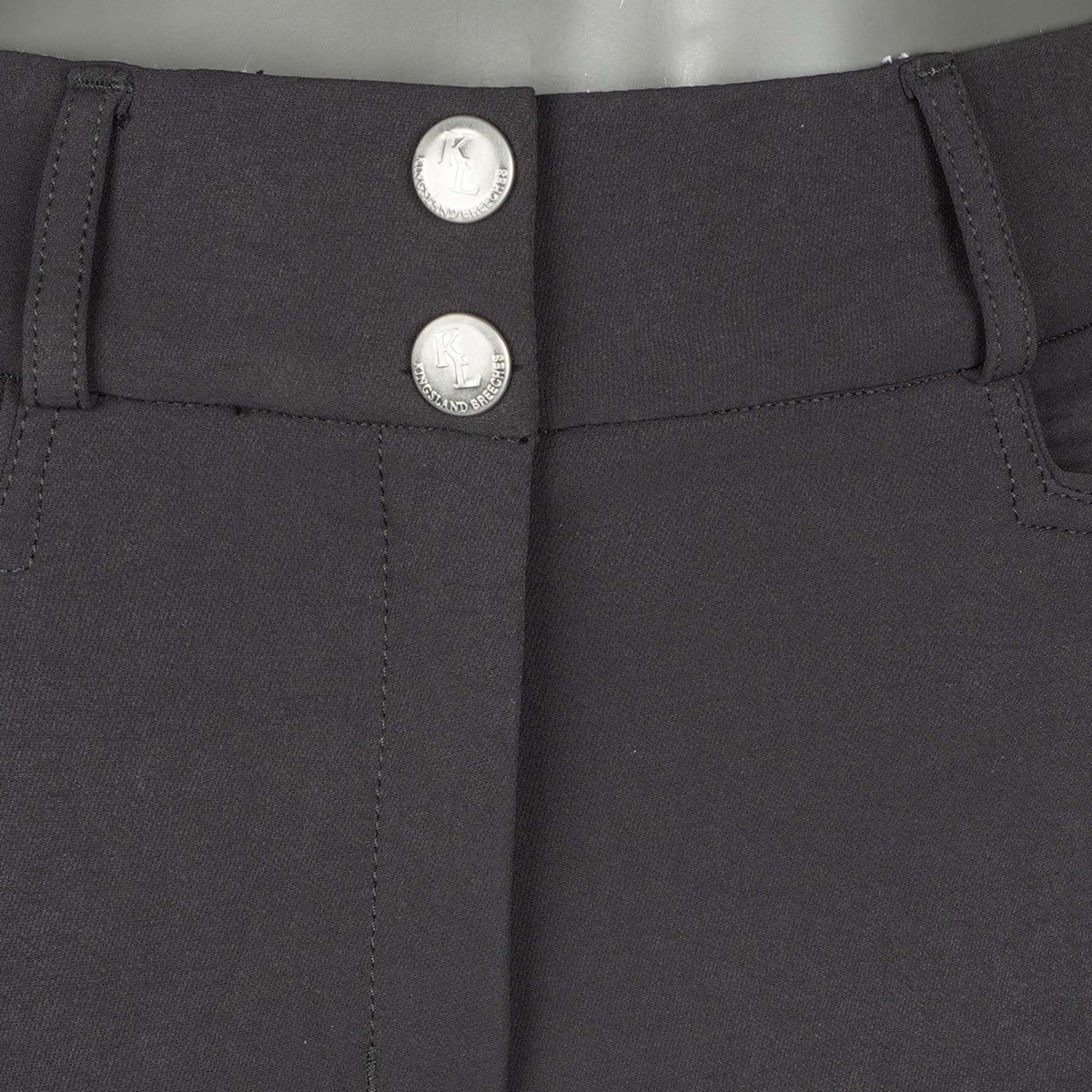 Kingsland Pantalón de Equitación Kadi E-Tec Knee-Grip Mujer Negro