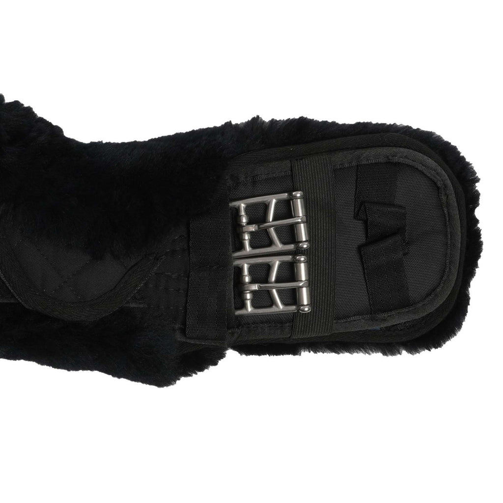 HKM Cincha Español: Piel de Oveja Negro/Negro