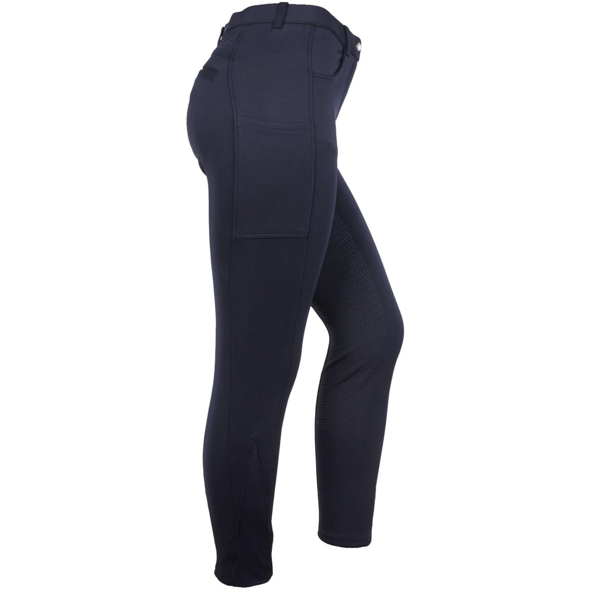 HKM Pantalón de Equitación Emma con Asiento de Silicona Azul oscuro