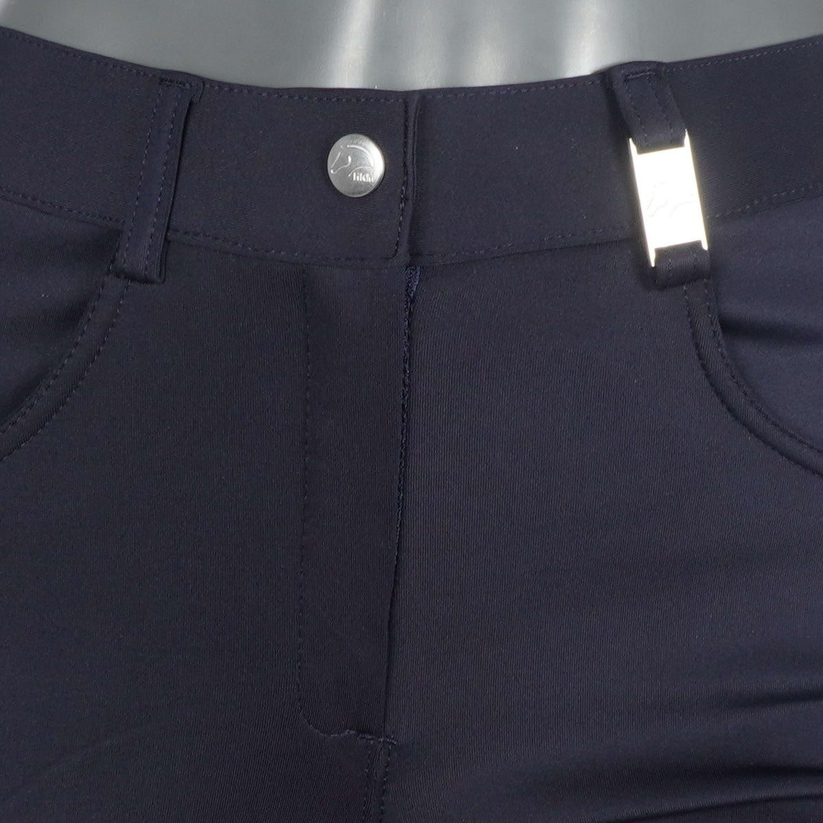 HKM Pantalón de Equitación Emma con Asiento de Silicona Azul oscuro