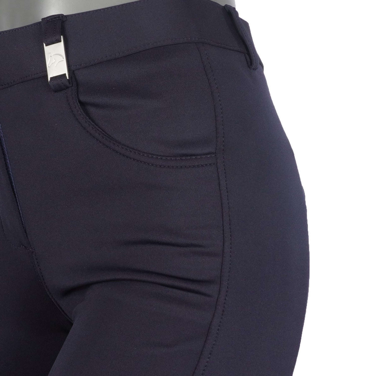 HKM Pantalón de Equitación Emma con Asiento de Silicona Azul oscuro