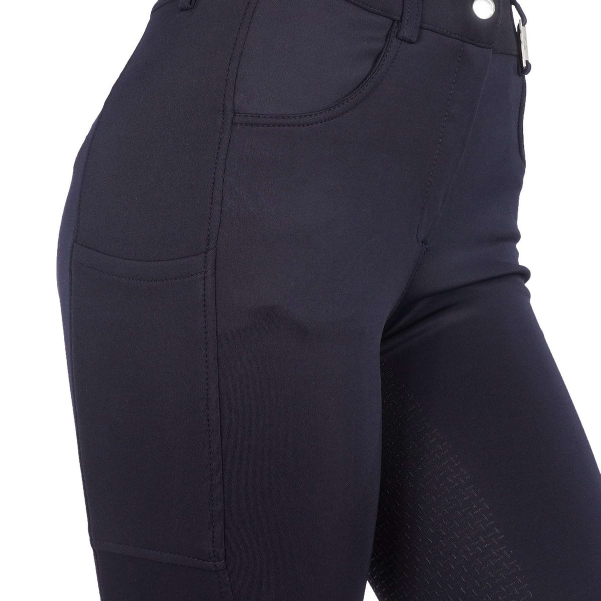 HKM Pantalón de Equitación Emma con Asiento de Silicona Azul oscuro