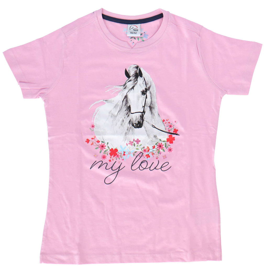 HKM Camiseta Horse Spirit Rosa