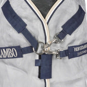 Rambo Manta Antimoscas Protector Plus Plata/Azul Marino/Blanco