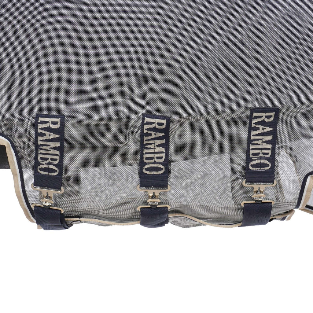 Rambo Manta Antimoscas Protector Plus Plata/Azul Marino/Blanco
