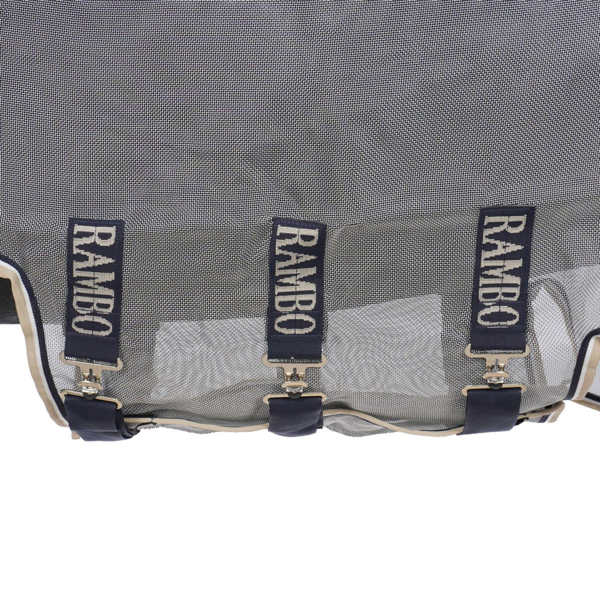 Rambo Manta Antimoscas Protector Plus Plata/Azul Marino/Blanco