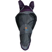 Shires Máscara para Moscas Deluxe con Orejas y Nariz Morado