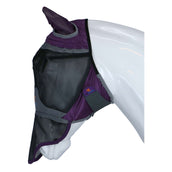Shires Máscara para Moscas Deluxe con Orejas y Nariz Morado