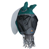 Shires Máscara Antimoscas Deluxe Con flecos en la nariz Verde