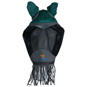 Shires Máscara Antimoscas Deluxe Con flecos en la nariz Verde