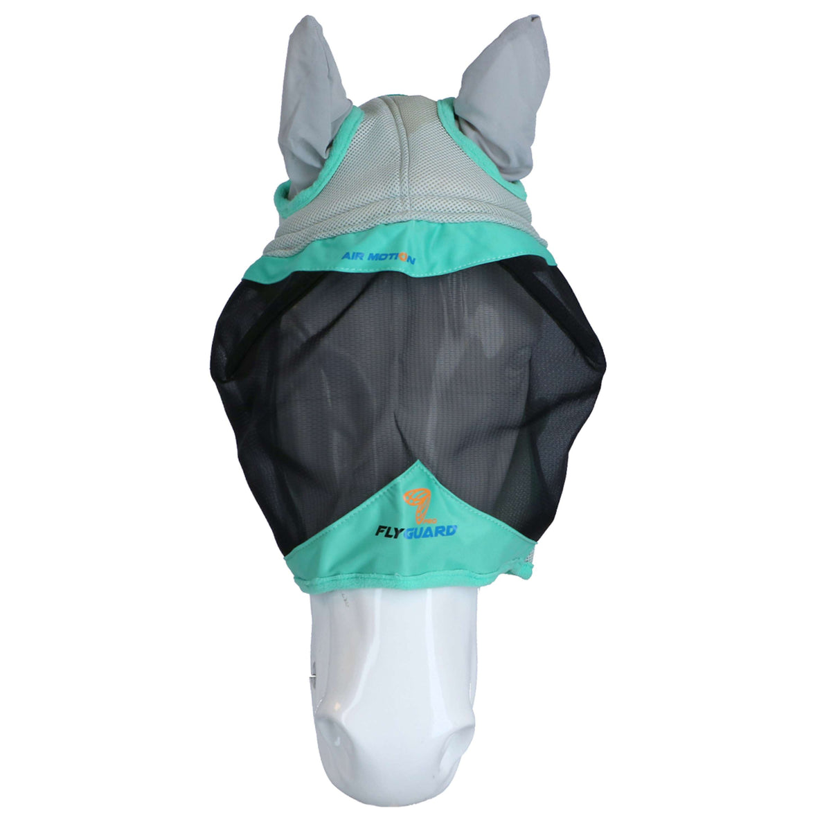 Shires Máscara Antimoscas Air Motion con Orejas Aqua