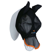 Shires Máscara Antimoscas Stretch con Nariz Negro azabache