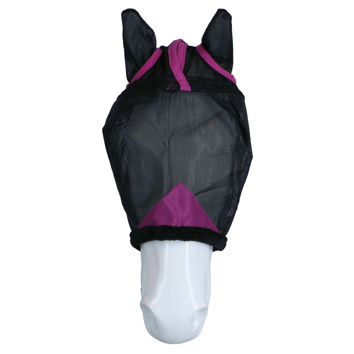 Weatherbeeta Máscara Antimoscas Comfitec Deluxe Durable Mesh con Orejas Negro Morado