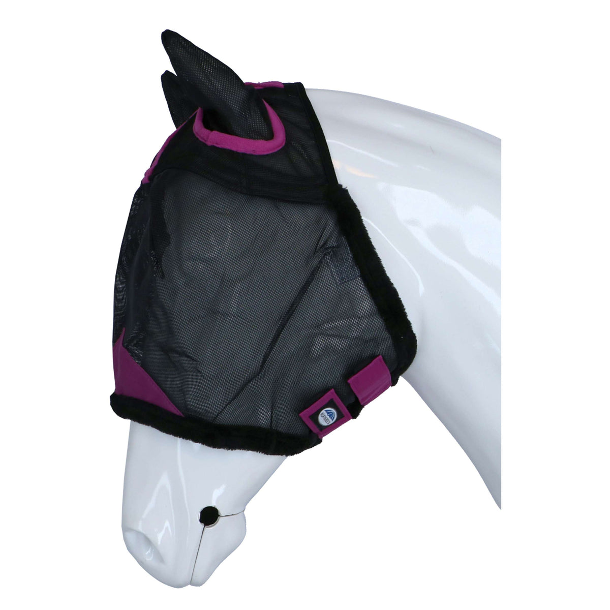 Weatherbeeta Máscara Antimoscas Comfitec Deluxe Durable Mesh con Orejas Negro Morado