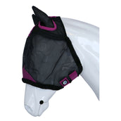 Weatherbeeta Máscara Antimoscas Comfitec Deluxe Durable Mesh con Orejas Negro Morado