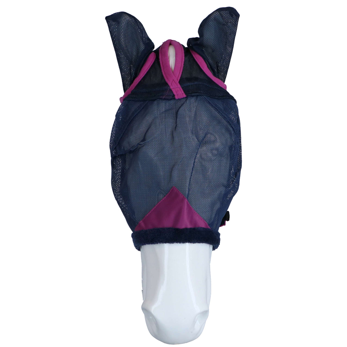 Weatherbeeta Máscara Antimoscas Comfitec Deluxe Durable Mesh con Orejas Navy/morado