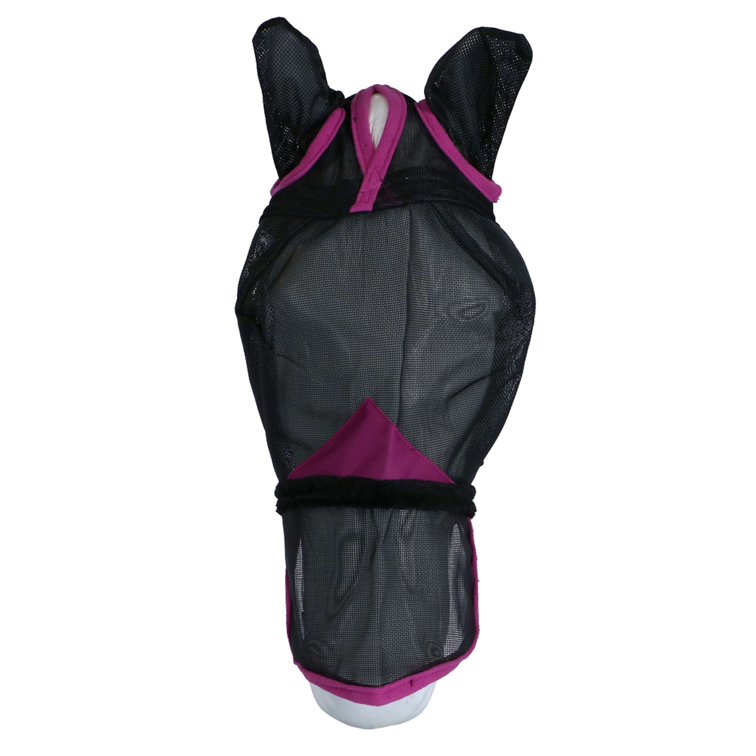 WeatherBeeta Máscara para Moscas ComFiTec Deluxe Durable Mesh con Orejas y Nariz Negro Morado WeatherBeeta Máscara para Moscas ComFiTec Deluxe Durable Mesh con Orejas y Nariz Negro Morado