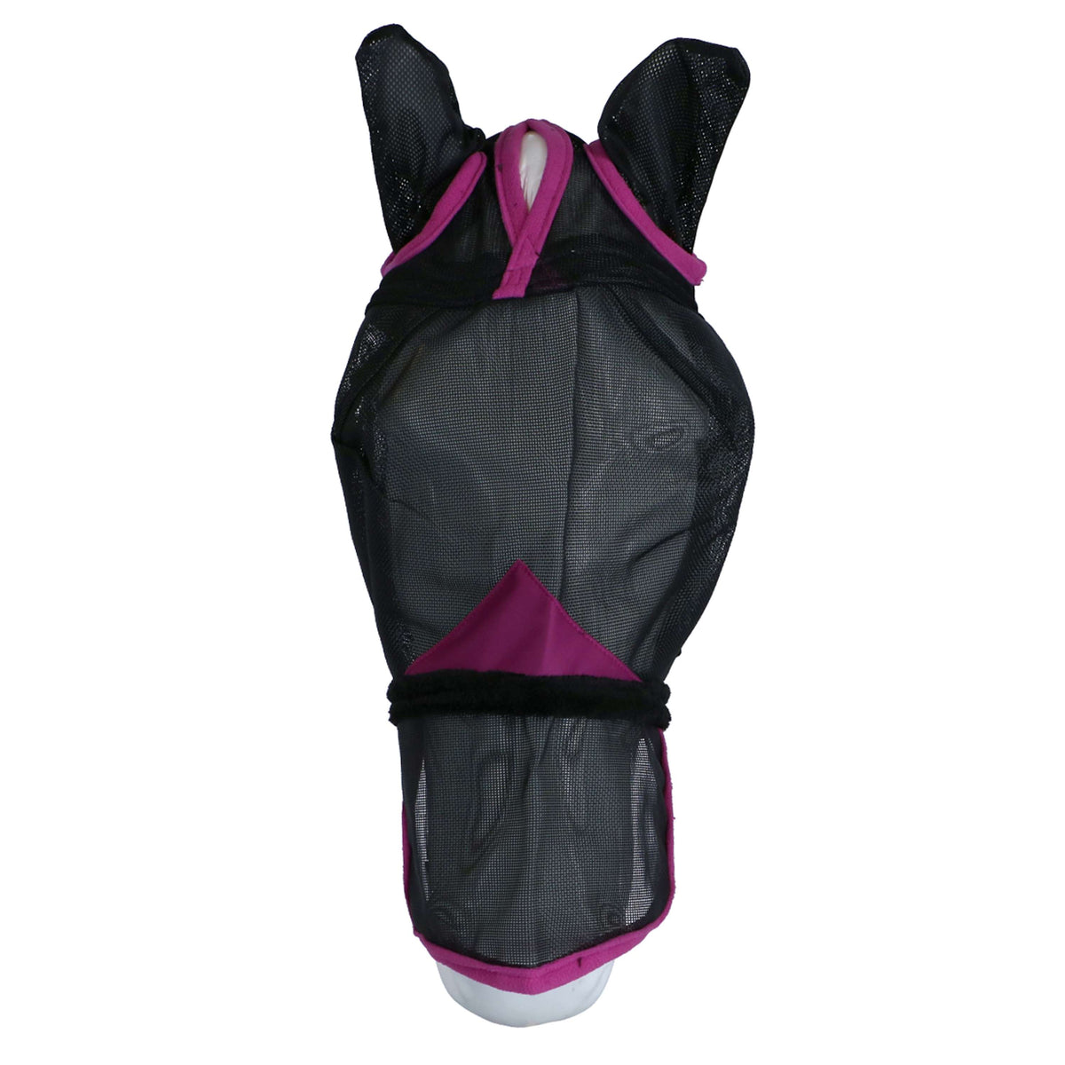 WeatherBeeta Máscara para Moscas ComFiTec Deluxe Durable Mesh con Orejas y Nariz Negro Morado