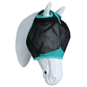 Weatherbeeta Máscara para Moscas Comfitec Deluxe Fine Mesh Negro/Turquesa
