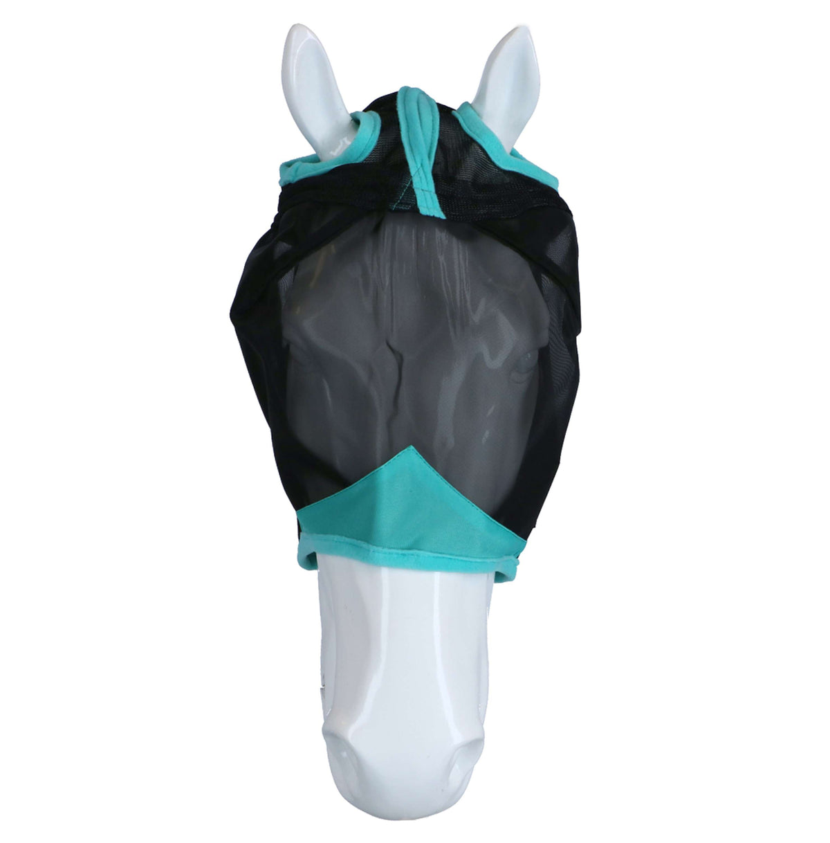 Weatherbeeta Máscara para Moscas Comfitec Deluxe Fine Mesh Negro/Turquesa