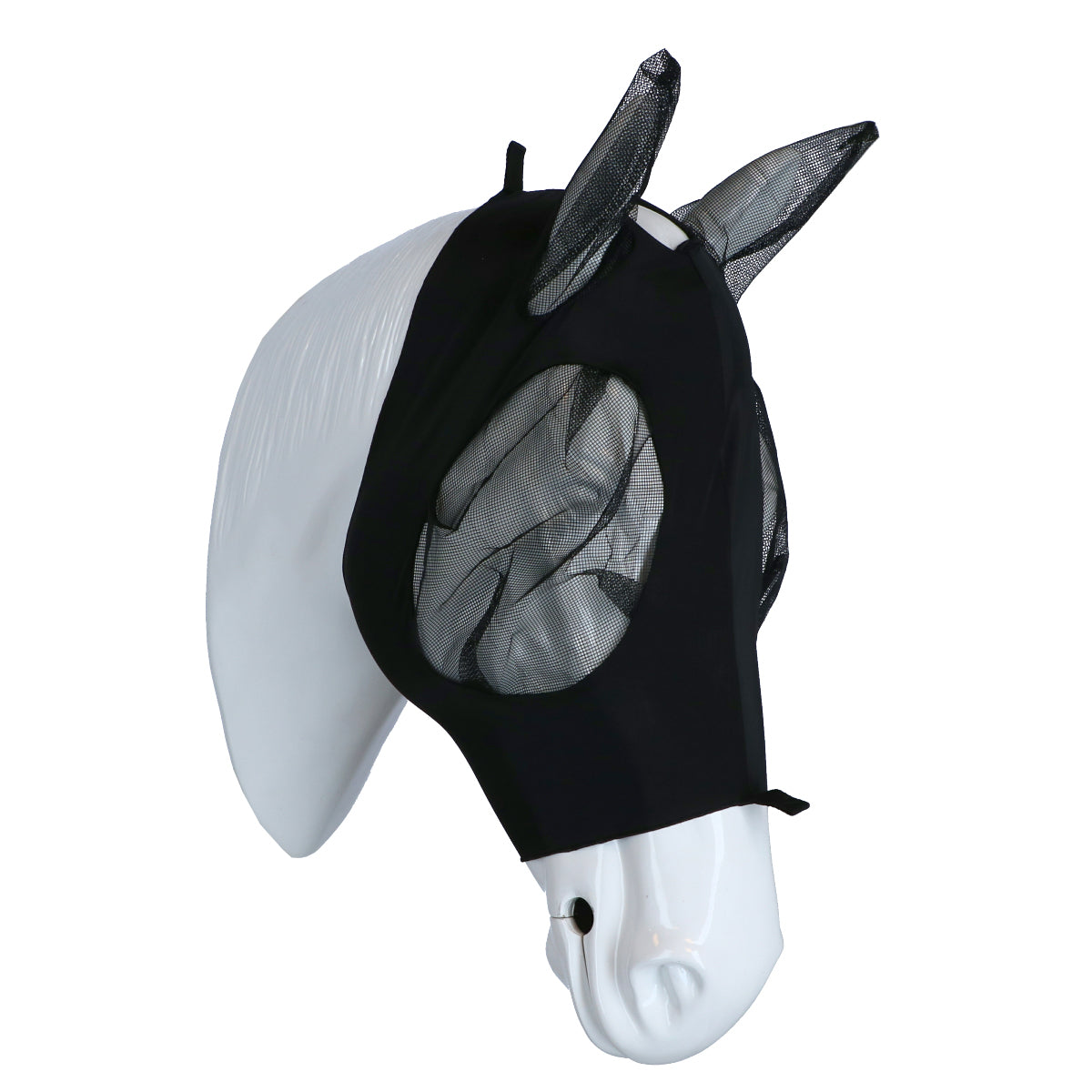 Weatherbeeta Máscara para Moscas Deluxe Stretch Bug con Orejas Negro