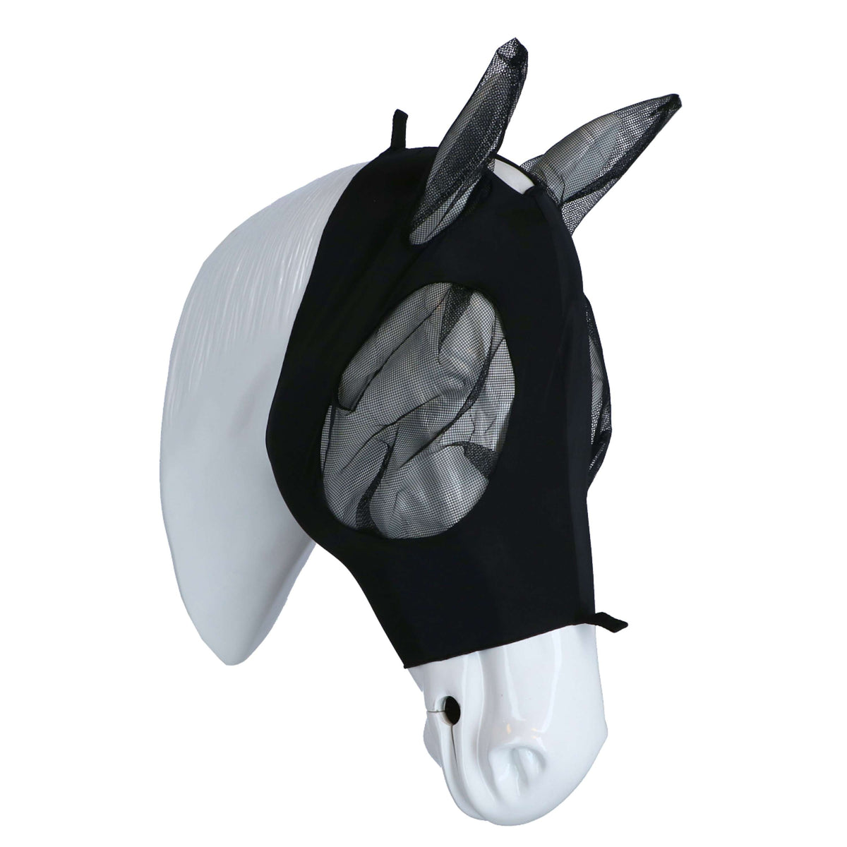 Weatherbeeta Máscara para Moscas Deluxe Stretch Bug con Orejas Negro