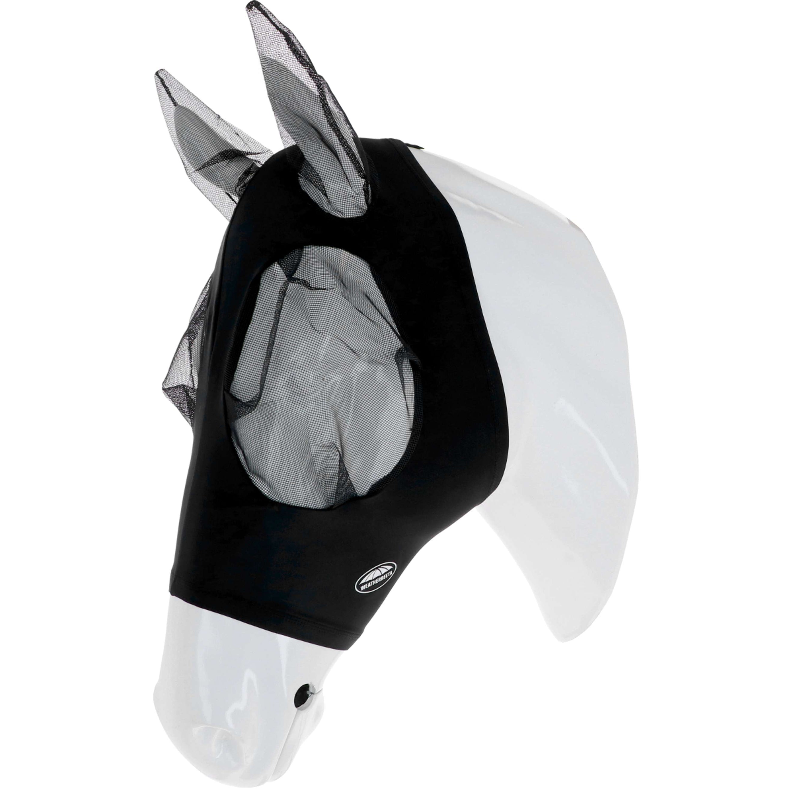 WeatherBeeta Máscara para Moscas Deluxe Stretch Bug con Orejas Negro