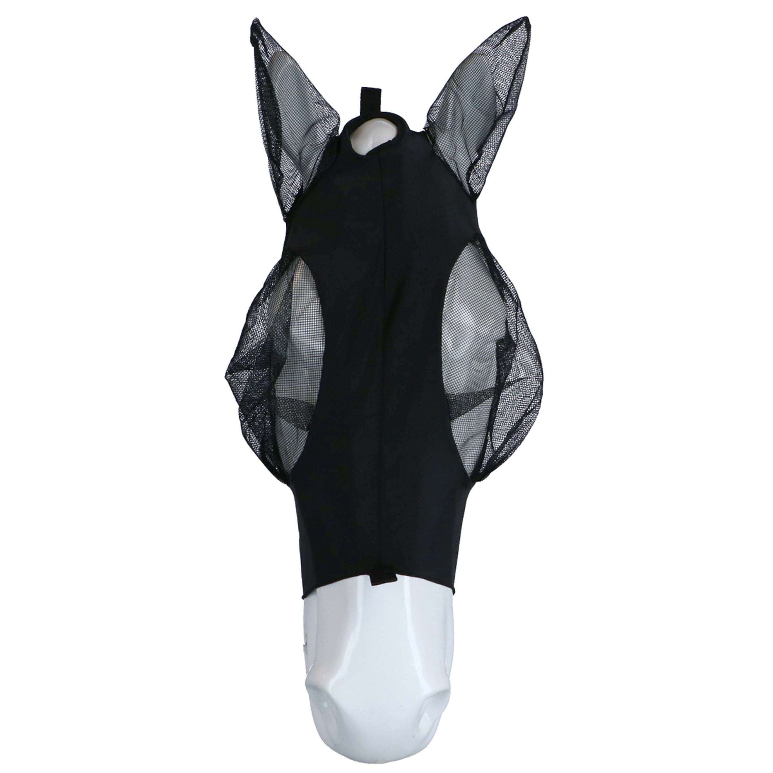 WeatherBeeta Máscara para Moscas Deluxe Stretch Bug con Orejas Negro