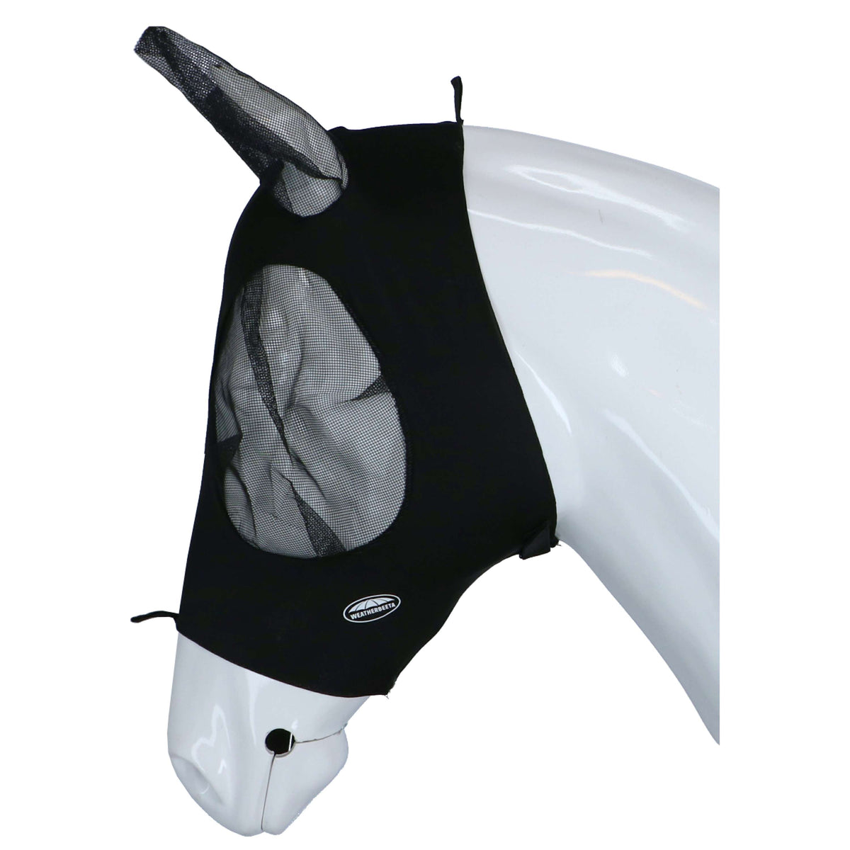 Weatherbeeta Máscara para Moscas Deluxe Stretch Bug con Orejas Negro