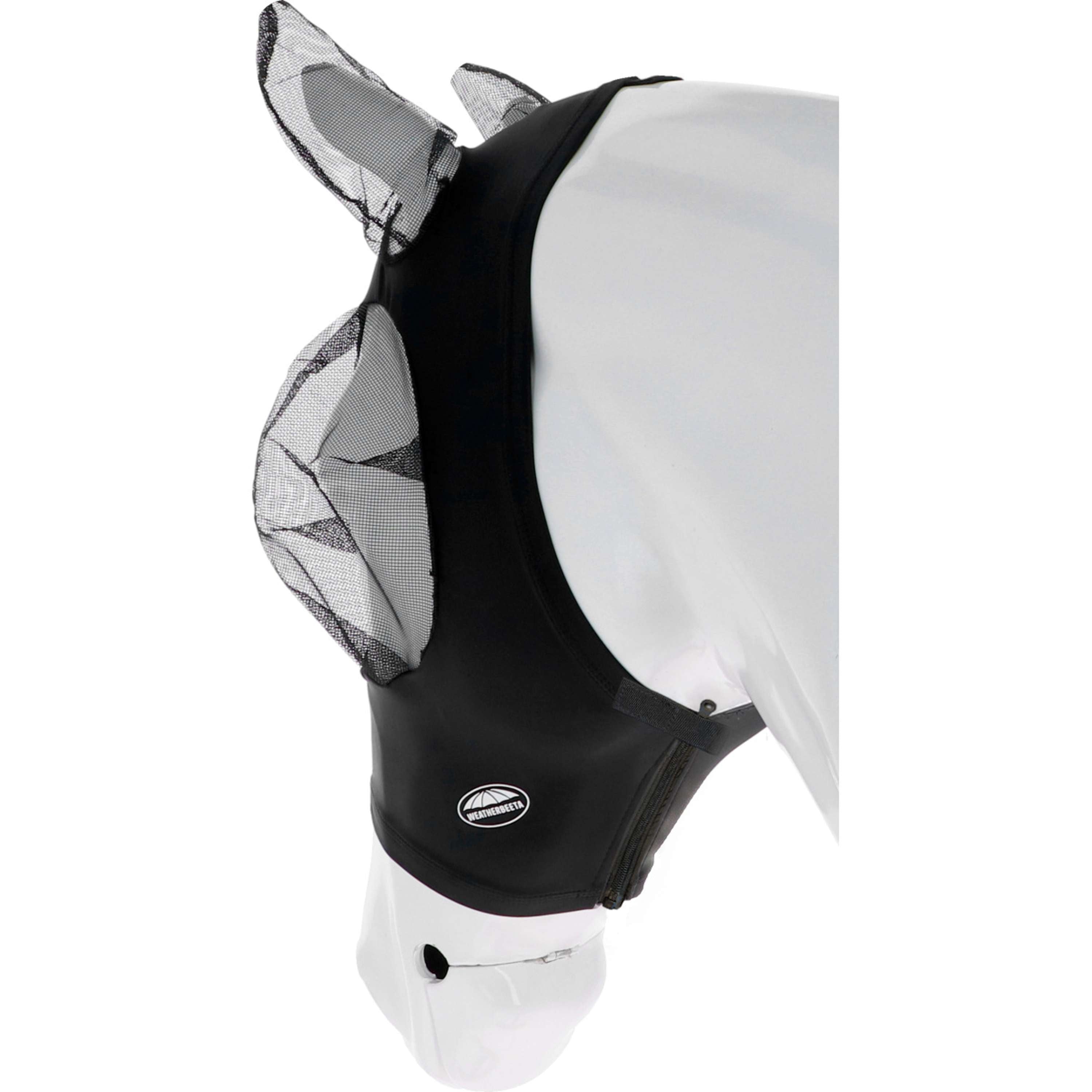 WeatherBeeta Máscara para Moscas Deluxe Stretch Bug con Orejas Negro