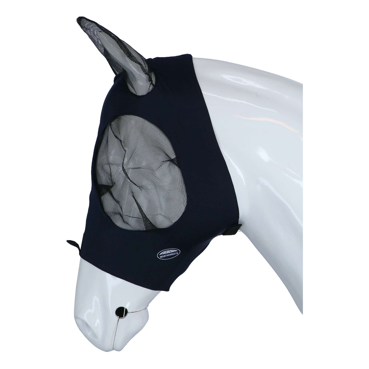 Weatherbeeta Máscara para Moscas Deluxe Stretch Bug con Orejas Azul marino/Negro