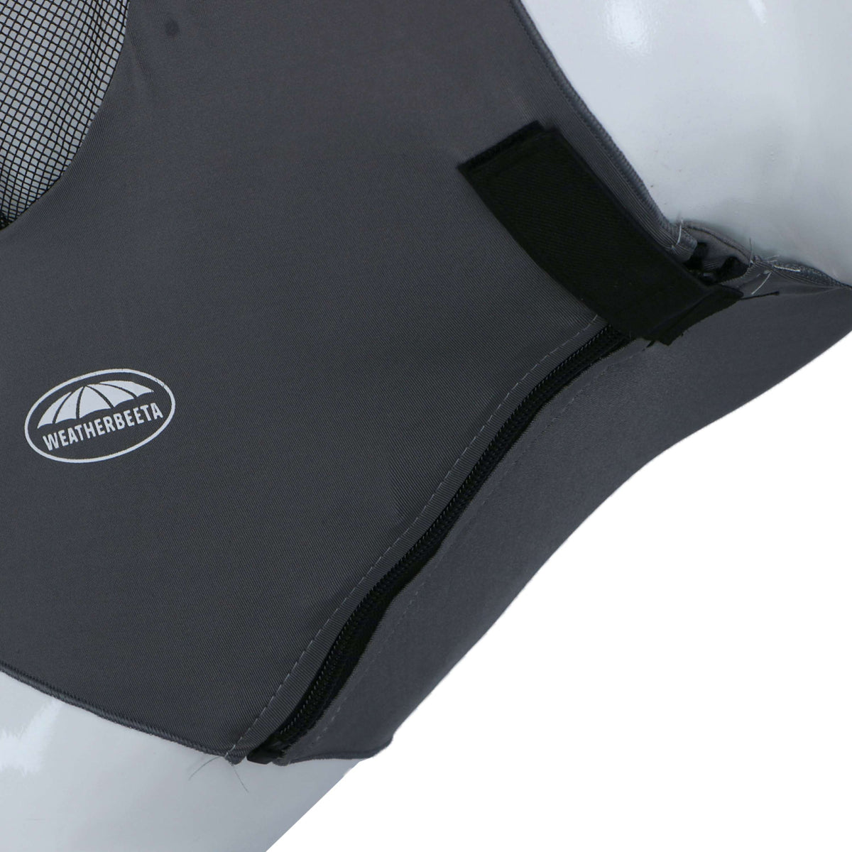 Weatherbeeta Máscara Antimoscas Deluxe Stretch Bug con Orejas Gris/Negro
