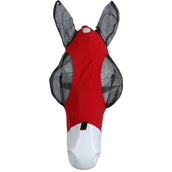 Weatherbeeta Máscara para Moscas Deluxe Stretch Bug con Orejas Rojo/Negro