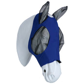 Weatherbeeta Máscara para Moscas Deluxe Stretch Bug con Orejas Azul real/Negro