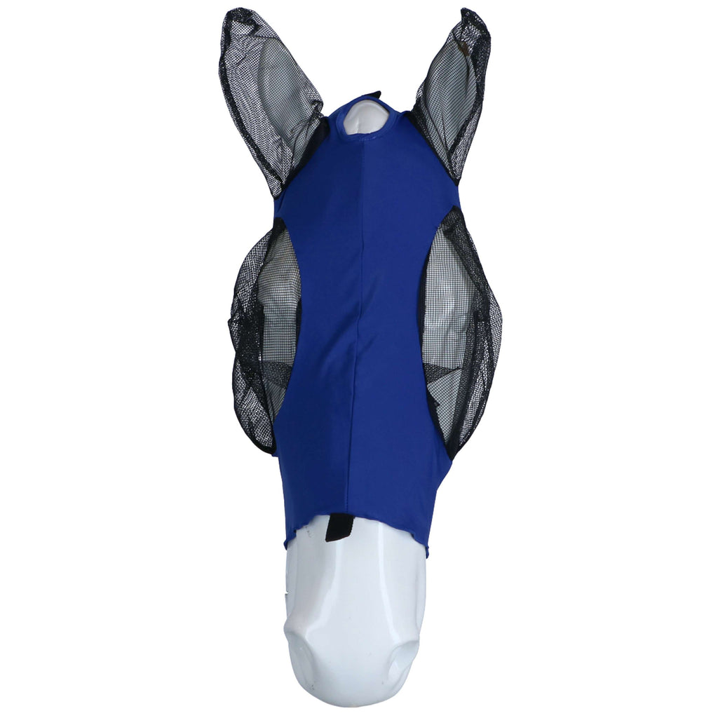 WeatherBeeta Máscara para Moscas Deluxe Stretch Bug con Orejas Azul real/Negro