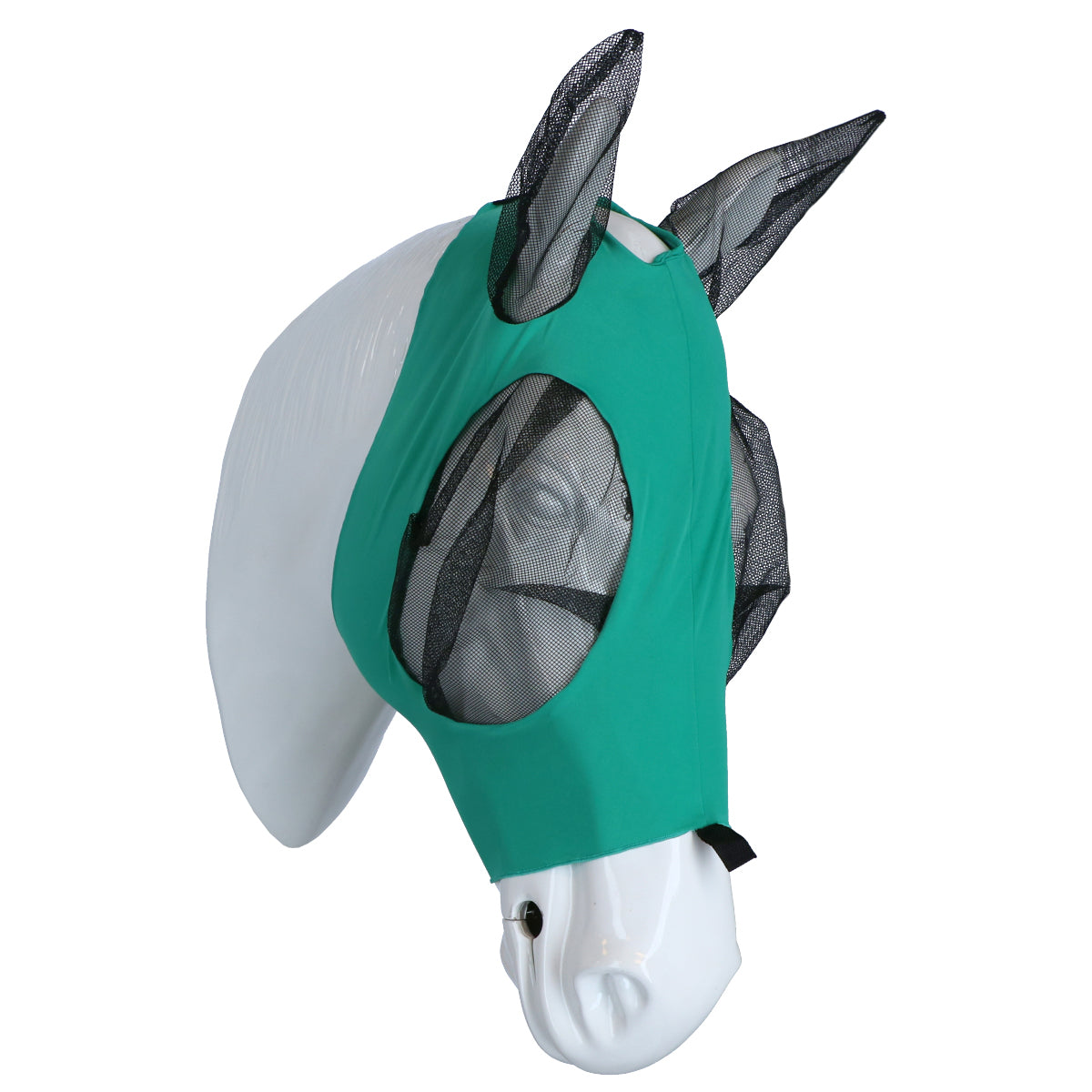 Weatherbeeta Máscara para Moscas Deluxe Stretch Bug con Orejas Turquesa/Negro