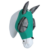 Weatherbeeta Máscara para Moscas Deluxe Stretch Bug con Orejas Turquesa/Negro
