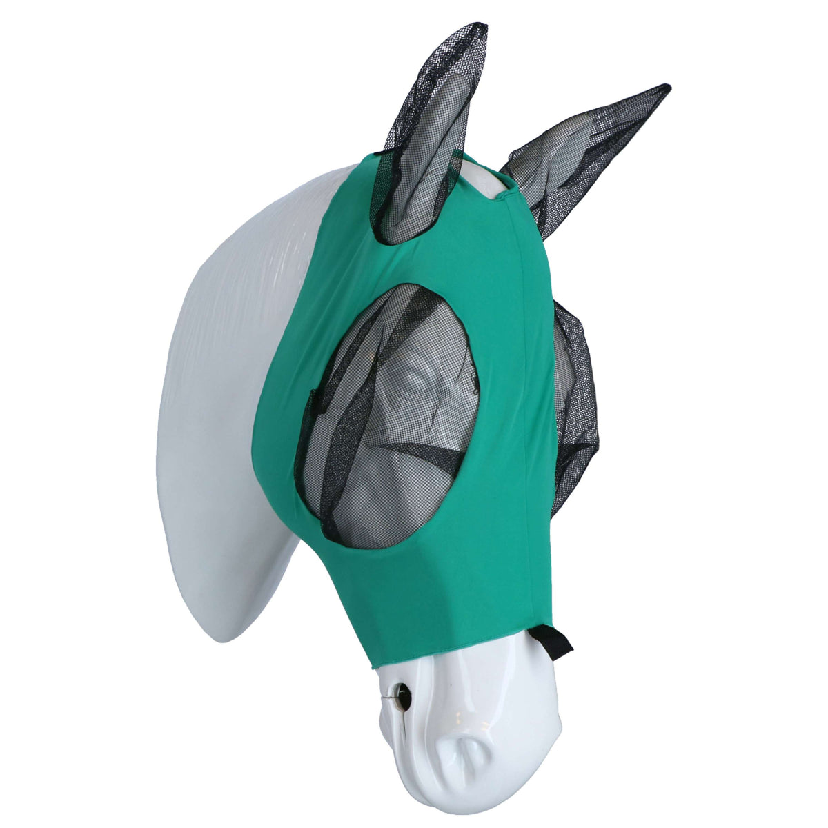 Weatherbeeta Máscara para Moscas Deluxe Stretch Bug con Orejas Turquesa/Negro