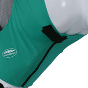 Weatherbeeta Máscara para Moscas Deluxe Stretch Bug con Orejas Turquesa/Negro