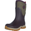 Muck Boot Arctic Sport II Mid Mujer Bordeaux/Tweed