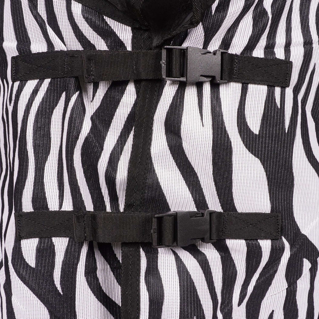Waldhausen Manta antimoscas para montar Zebra con Flecos Zebra