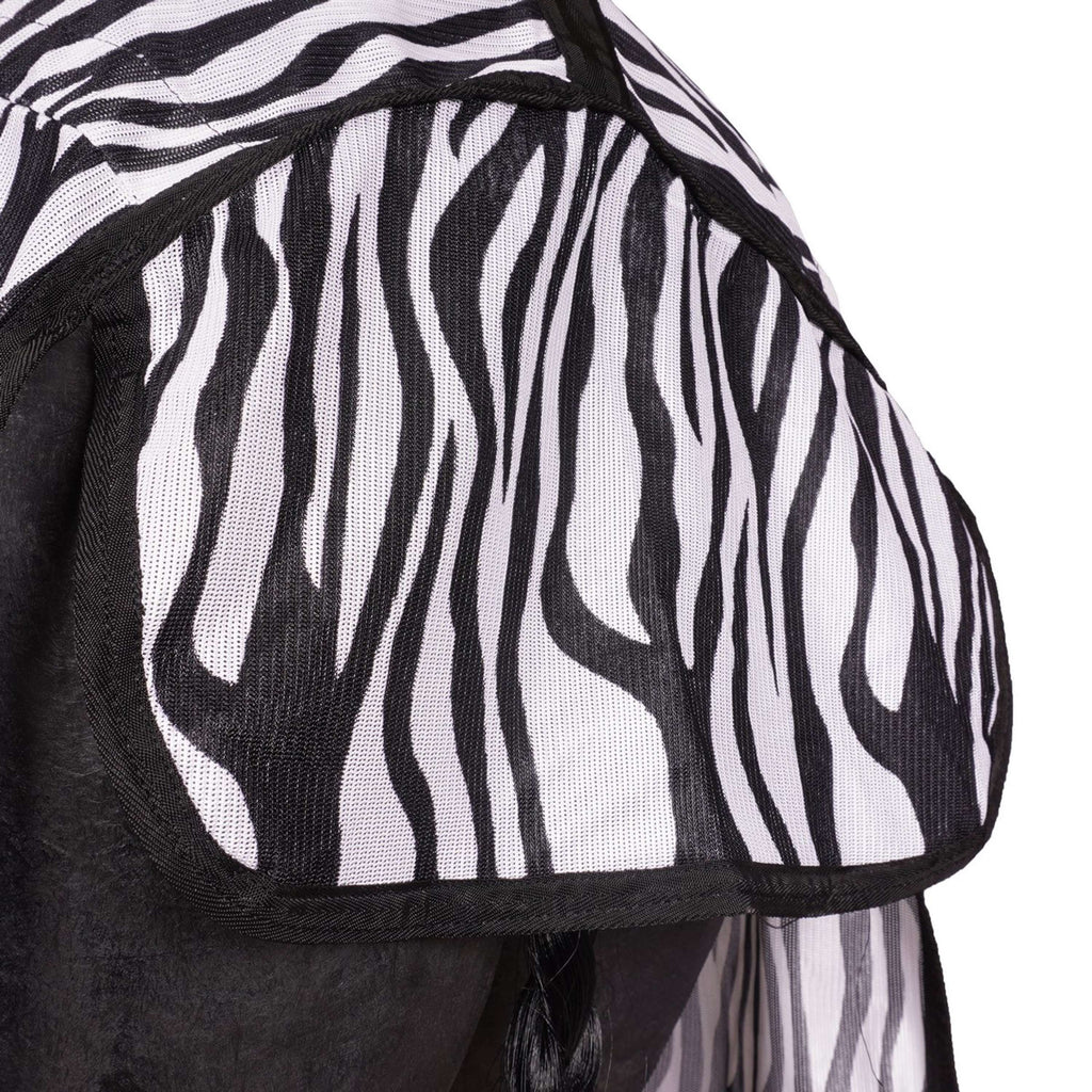 Waldhausen Manta antimoscas para montar Zebra con Flecos Zebra