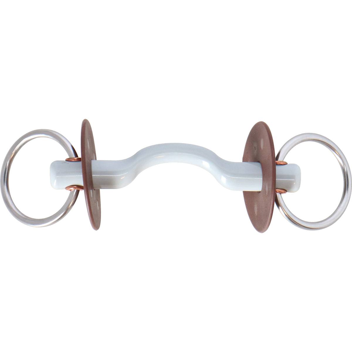 Beris Mordaza de Anilla Suelta 6cm 18mm con Puente Duro para la Lengua