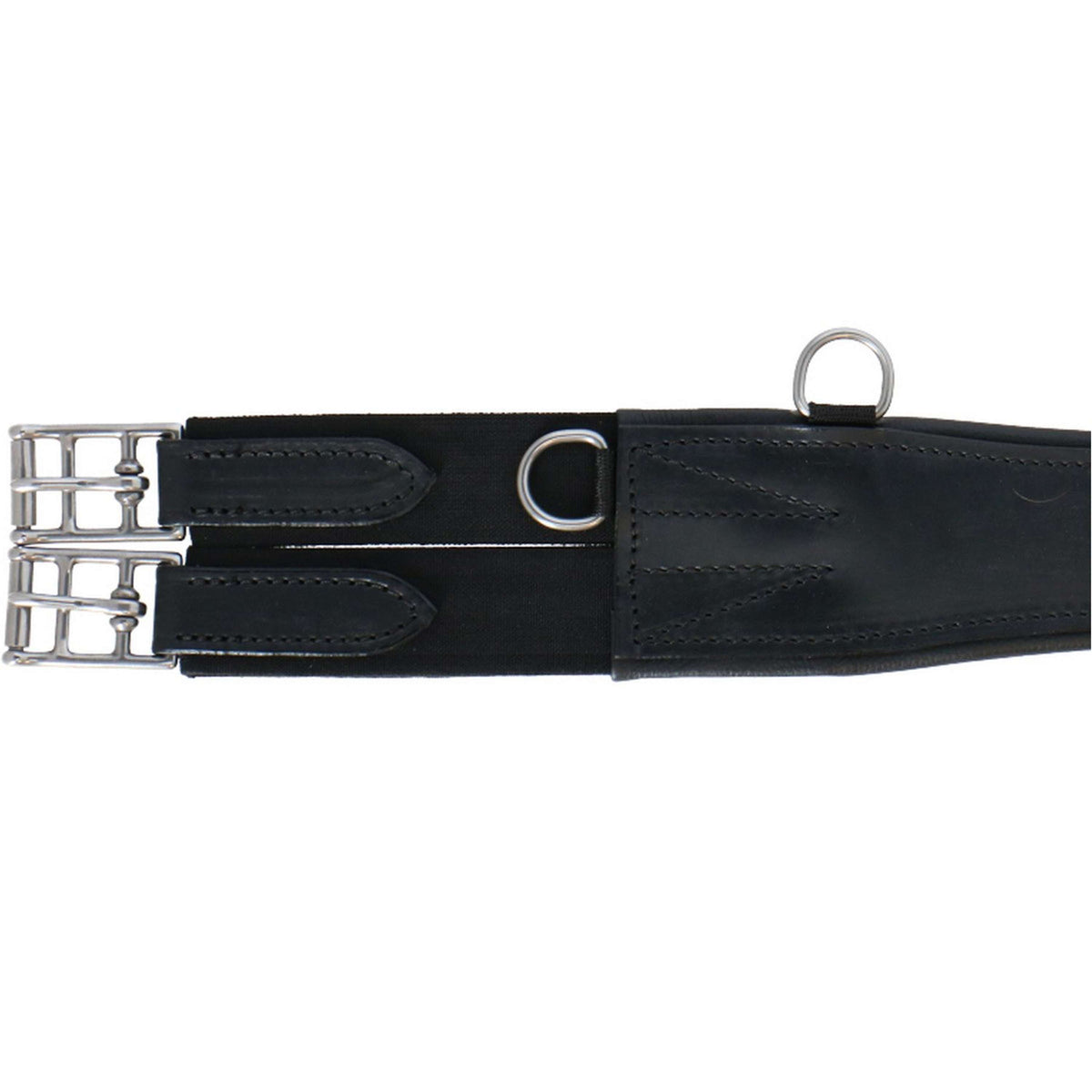Waldhausen Cincha de Cuero con Anillo Negro